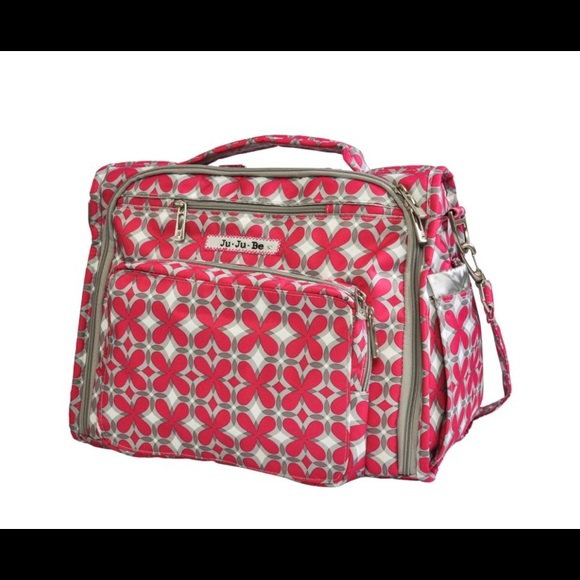 Ju-Ju-Be Diaper Bag Backpack,Pink Pinwheels $195 - Picture 1 of 16